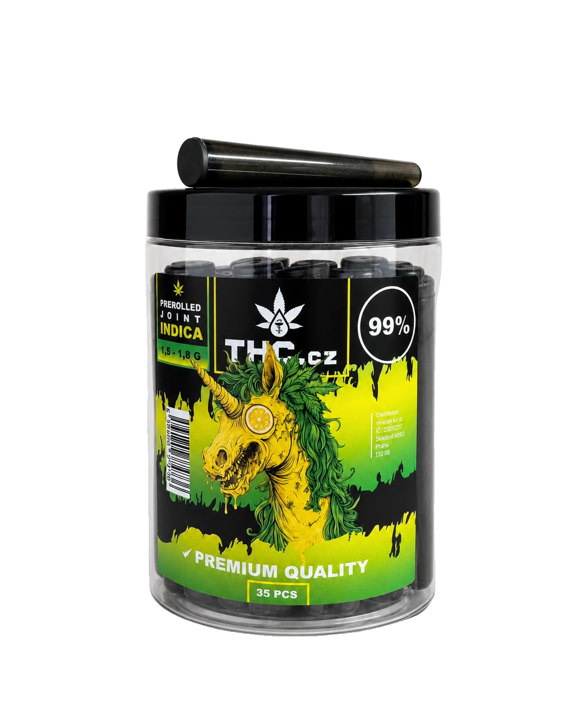 THC.cz Prerolled Joint Lemon Haze dóza 35 ks